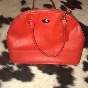 Red Coach Shoulder Bag-Purchased in store